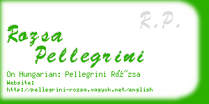 rozsa pellegrini business card